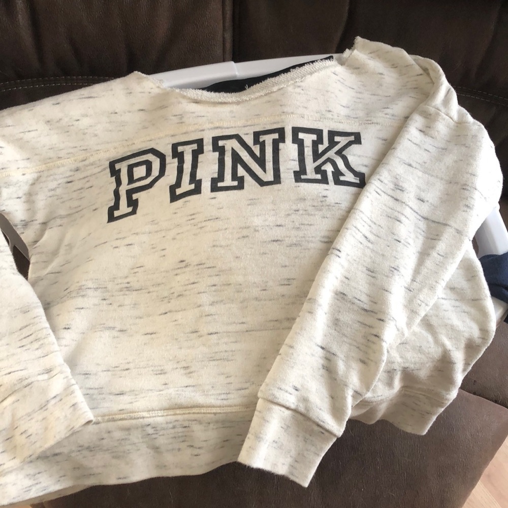 Pink off the shoulder sweater